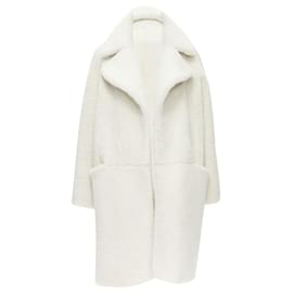 Autre Marque-Martin Grant lambskin shearling oversized Teddy coat-White