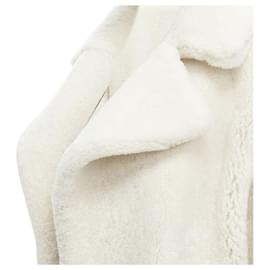 Autre Marque-Martin Grant lambskin shearling oversized Teddy coat-White