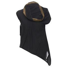 Gilet con colletto zip e taglio grezzo Junya Watanabe Nero