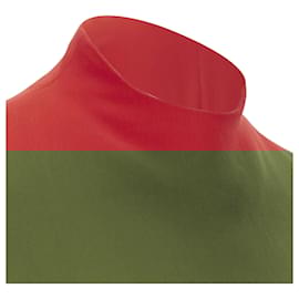 Ralph Lauren-Ralph Lauren crepe mock neck top-Red