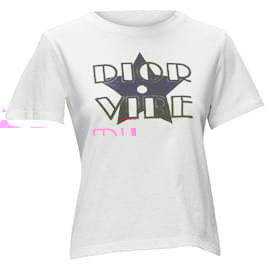 Dior-Christian Dior Dior Vibe star logo graphic CD bee tshirt-Pink