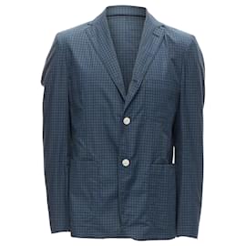 Junya Watanabe-Junya Watanabe Man checked lining casual blazer jacket-Green