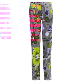 Gucci-Gucci Tom Ford tropical floral straight pants-Pink