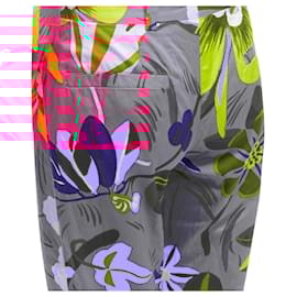 Gucci-Gucci Tom Ford tropical floral straight pants-Pink