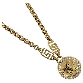 Collana placcata in oro Versace unisex D'oro Metallico