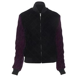 Saint Laurent Teddy diamond quilted bomber jacket Black