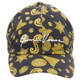 Gorra de béisbol dad cap con estampado Medusa Barocco Rodeo de Versace Negro