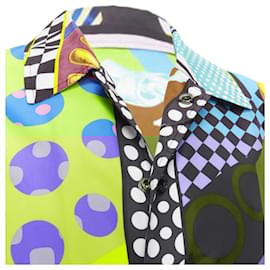 Versace-Versace Pop Temple print nylon windbreaker shirt jacket-Multiple colors