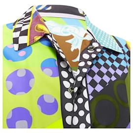 Versace-Versace Pop Temple print nylon windbreaker shirt jacket-Multiple colors