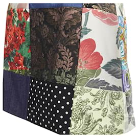 Dolce & Gabbana-Dolce & Gabbana Patchwork floral jacquard short skirt-Multiple colors