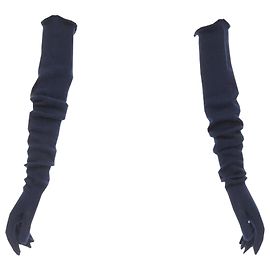 Comme Des Garcons knit opera gloves Blue Navy blue