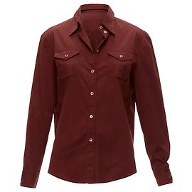 Camicia con bottoni e doppia tasca Prada Rosso