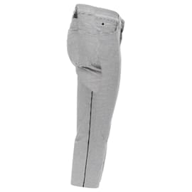 Gucci-Gucci houndstooth cropped pants-Grey