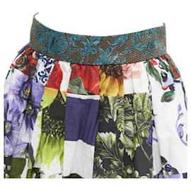 Dolce & Gabbana-Dolce & Gabbana Sicilian Patchwork brocade waist skirt-Multiple colors