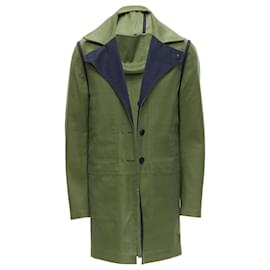 Valentino Garavani-Valentino Garavani reversible collar coat-Green