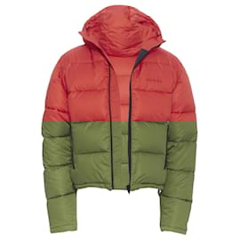 Balenciaga-Balenciaga Demna nylon cropped puffer jacket-Red