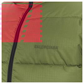 Balenciaga-Balenciaga Demna nylon cropped puffer jacket-Red
