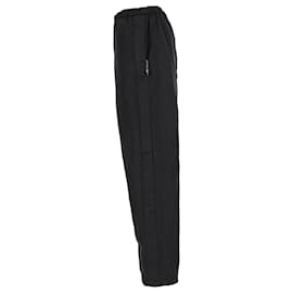 Acne- Acne Studios Straight-Leg Track Pants in Black Polyester-Black