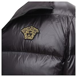 Versace-Versace Medusa badge goose down puffer jacket-Black