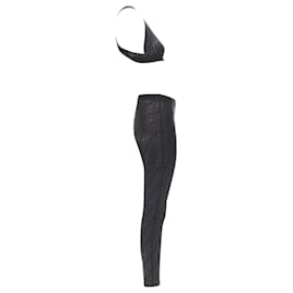 Fendi-Fendi Forever Zucca monogram bra top legging set-Black