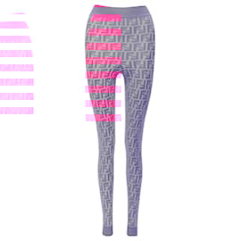 Fendi-Fendi Prints On neon Zucca legging-Pink