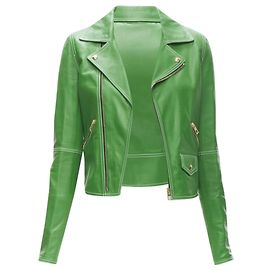 Jaqueta de moto de couro Loewe Kelly Verde