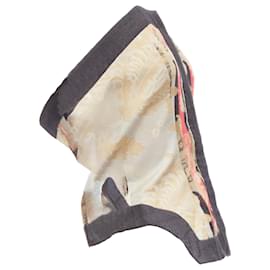Alexander Mcqueen-Alexander McQueen baroque brocade jacquard bustier top-Grey