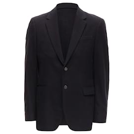 Valentino Garavani-Valentino Garavani cashmere modal lined casual blazer jacket-Black