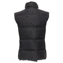 Gänsedaunen-gefütterte Weste mit FF Zucca Monogramm von Fendi Schwarz