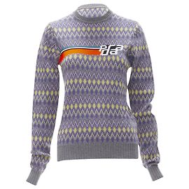 Prada Sport Logo Argyle Strickpullover Lila