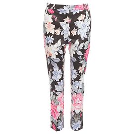 Céline Pantalones de cinta de algodón con estampado floral Celine Phoebe Philo Multicolor