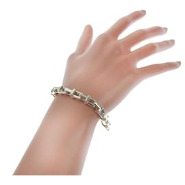 Tiffany & Co-Pulseira Corrente Tiffany T Estreita em Prata 925-Prata,Metálico