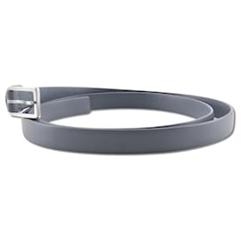 Bottega Veneta-Bottega Veneta Leather Belt Blue Gray Men-Grey