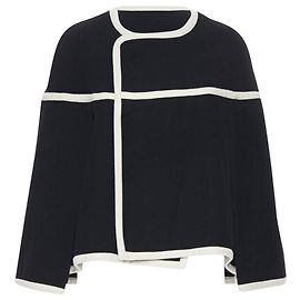 Comme Des Garcons Giacca poncho a mantella tagliata Comme Des Garçons Nero