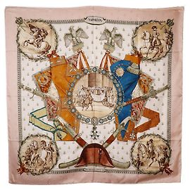 Hermès Hermes Silk Scarf Napoleon Pink
