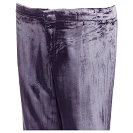 Gucci-Gucci Tom Ford velvet low waist pants-Purple
