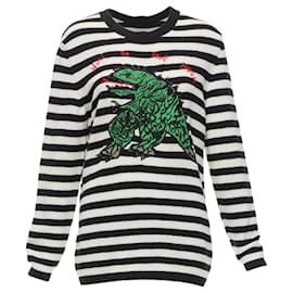 Dior-Dior cashmere dinosaur sweater-Black
