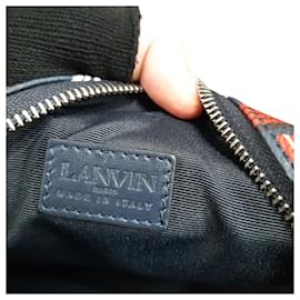 Lanvin- Lanvin Monogram Camera Crossbody Bag in Multicolor Leather-Multiple colors