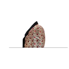 Dolce & Gabbana- Dolce & Gabbana Martini Printed Single-Breasted Tuxedo Jacket in Multicolor Polyester-Multiple colors