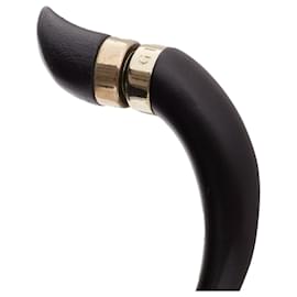 Givenchy-Givenchy Shark Tooth silver magnet horn earring Single-Black
