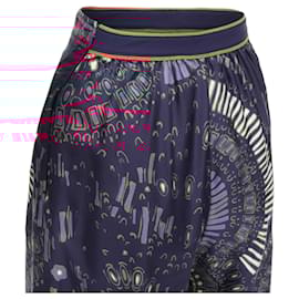 Dior-Christian Dior kaleidoscope animal print cotton wide pants-Pink