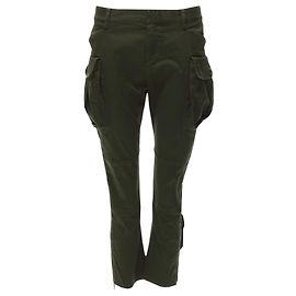 Pantalones cargo de algodón de cintura baja Dsquared2 Verde