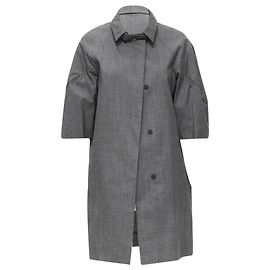 Marni wool rounded sleeve coat Grey