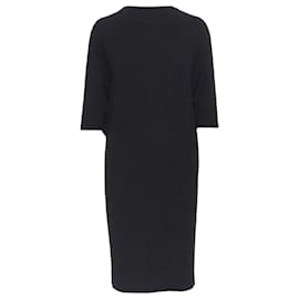Michael Kors-Michael Kors rayon spandex batwing stretch casual dress-Black
