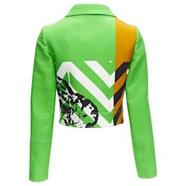 Dior-Christian Dior Fantaisie animalier cropped jacket-Green