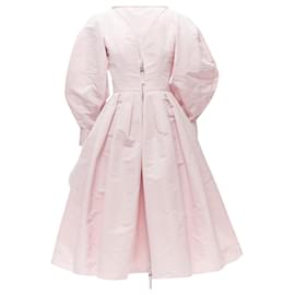 Alexander Mcqueen-Alexander McQueen ballon sleeve technical dress-Pink