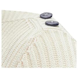Dior-Christian Dior Mariniere sailor stripe logo ribbed top-Brown,Beige
