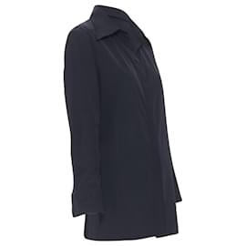 Gucci-Gucci rayon nylon wide collar casual long shirt-Black