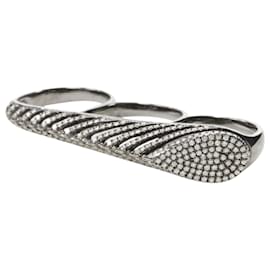 Autre Marque-AS Spine k g carat diamond finger ring-Silvery,Metallic