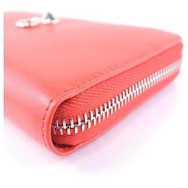 Fendi-Fendi Dotcom Red Leather Long Wallet-Red